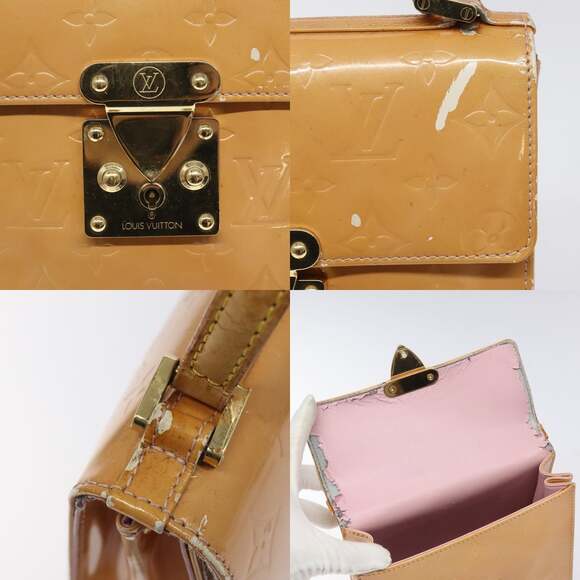 LOUIS VUITTON Vernis Spring Street Hand Bag Marshmallow Pink M91033 - Picture 11 of 13
